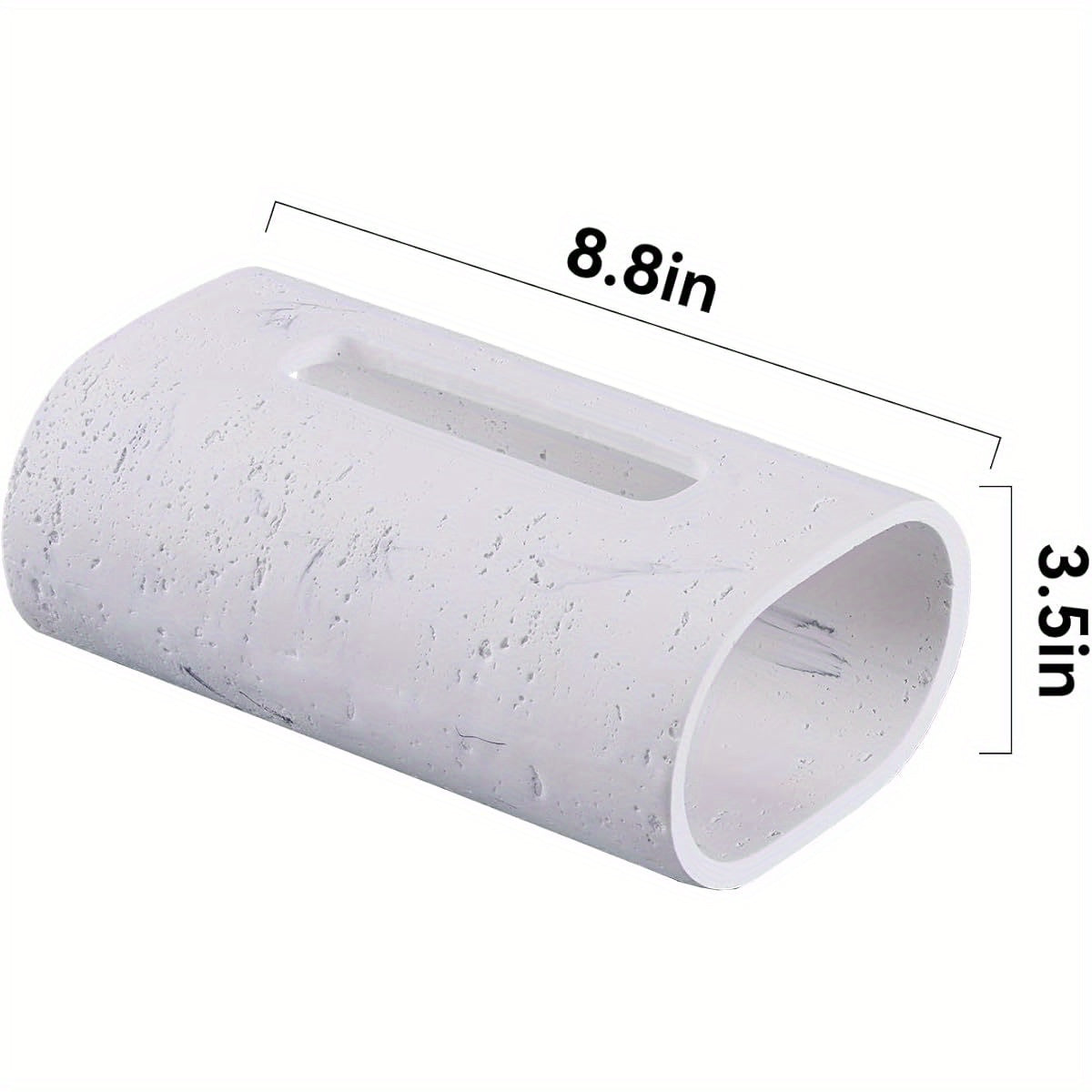 Tissue Box Holder - Modern Minimalist Bathroom & Living Room Decor, Elegant Tissue Dispenser for Kitchen, Bedroom, Office - Durable Plastic Construction, Compatible with Standard Tissues - Decorative Organizer for Home or Commercial Spaces, Sophisticated