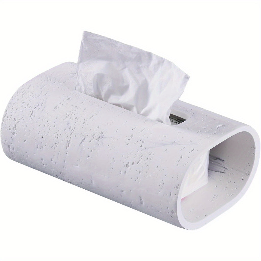 Tissue Box Holder - Modern Minimalist Bathroom & Living Room Decor, Elegant Tissue Dispenser for Kitchen, Bedroom, Office - Durable Plastic Construction, Compatible with Standard Tissues - Decorative Organizer for Home or Commercial Spaces, Sophisticated